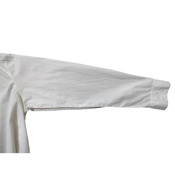 Vince womens white classic cotton blouse top long sleeve size 10 - Picture 6 of 15